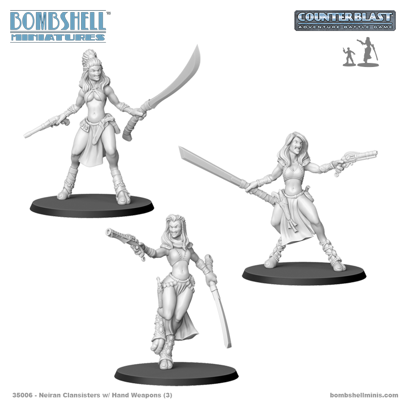 Neiran Clansisters Hand Weapons (3)