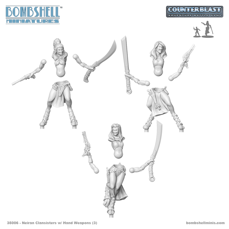 Neiran Clansisters Hand Weapons (3)