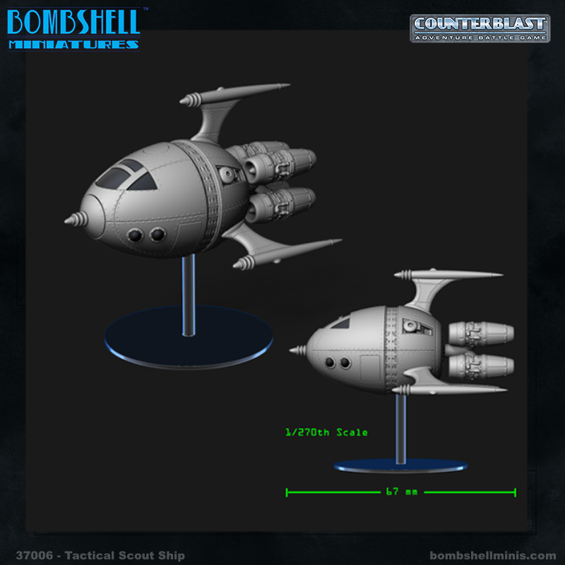 Tactical Scale Mini Scout Ship